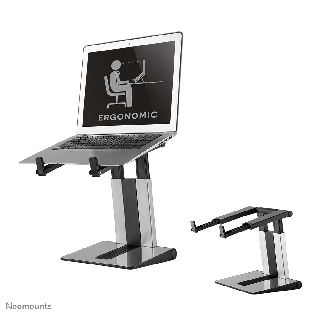 Pie Para Newstar Soporte Portatil De Hasta 16 "Max 5kg, Plegable, Plata / Negro.