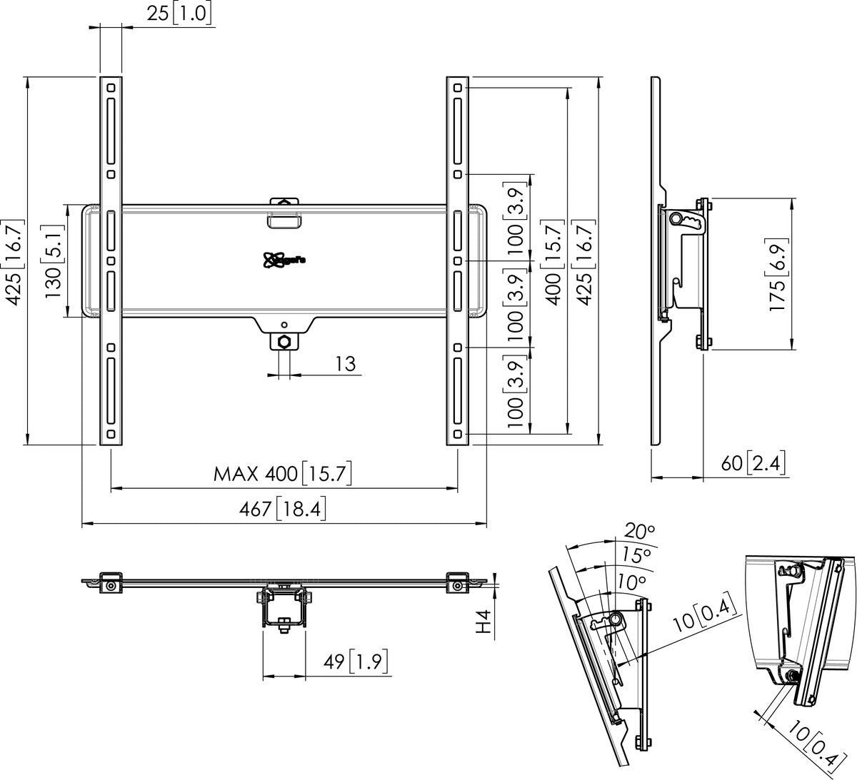 Vogels Pfi 3050 Interface 400x400