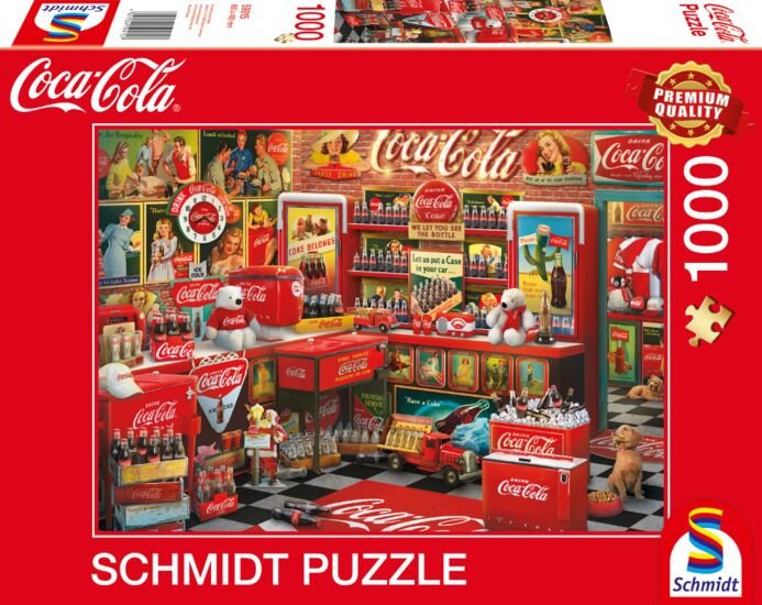 Schmidt Spiele Coca Cola - Nostalgie-Shop, Puzzle 59915