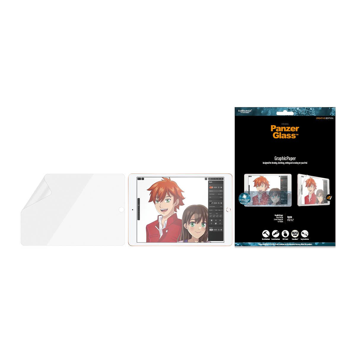 Panzerglass Apple Ipad 10.2 '' Papel Gráfico Ab Compatible Con Carcasas