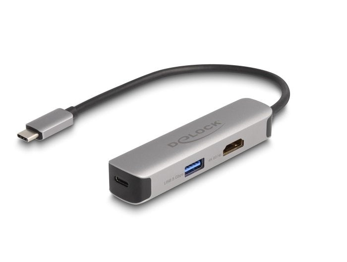 Delock Usb Tipo-C Adaptador A Hdmi 4k 60 Hz Con Usb Typ-A