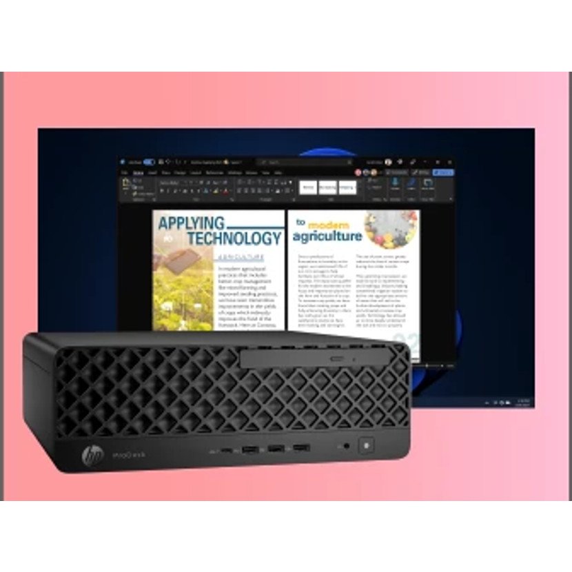 Pc Hp Prodesk 4 G1i Ai Sff Core Ultra 7 265 / Hasta 5.3 Ghz Vpro Enterprise Ram 16 Gb Ssd 512 Gb Nvme Intel Graphics Gigabit Ethernet Ieee 802.11ax (Wi-Fi 6e) Bluetooth 5.3 Win 11 Pro Monitor: Ninguno Teclado: Español Jack Black