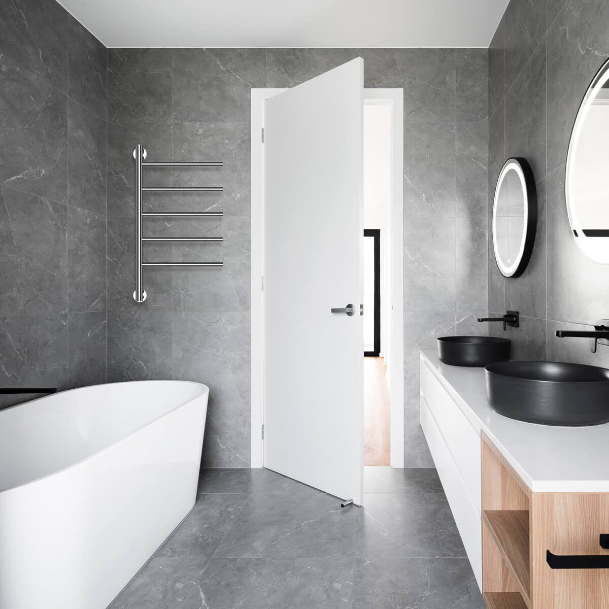 EAN 5608475027123 - Haeger TW-25C.005A secadora eléctrica para toallas 250 W Cromo imagen 2