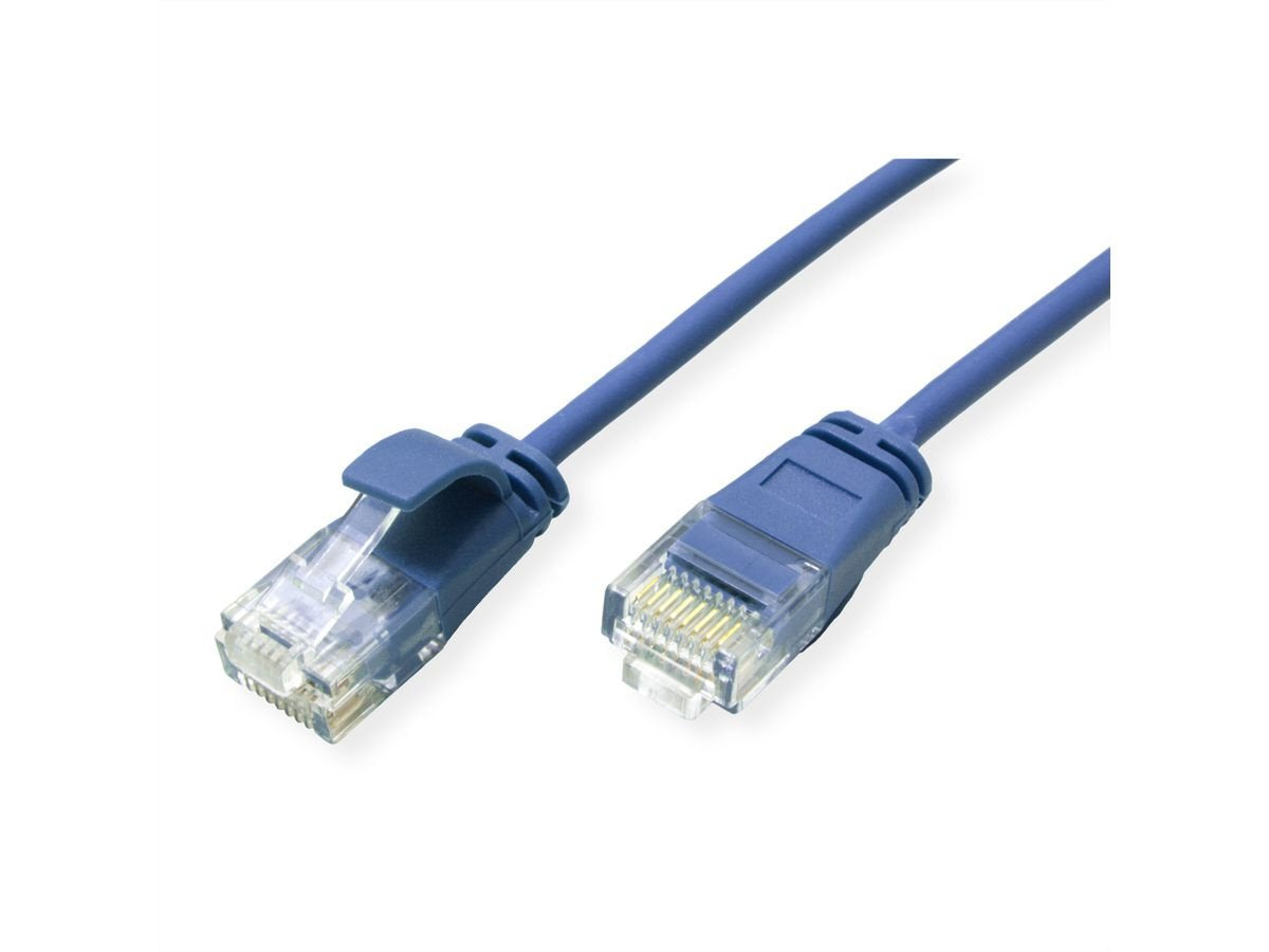 Roline Verde Utp Cable De Red Cat.6a (Class Ea), Lsoh, Slim, Blau, 0,15 M