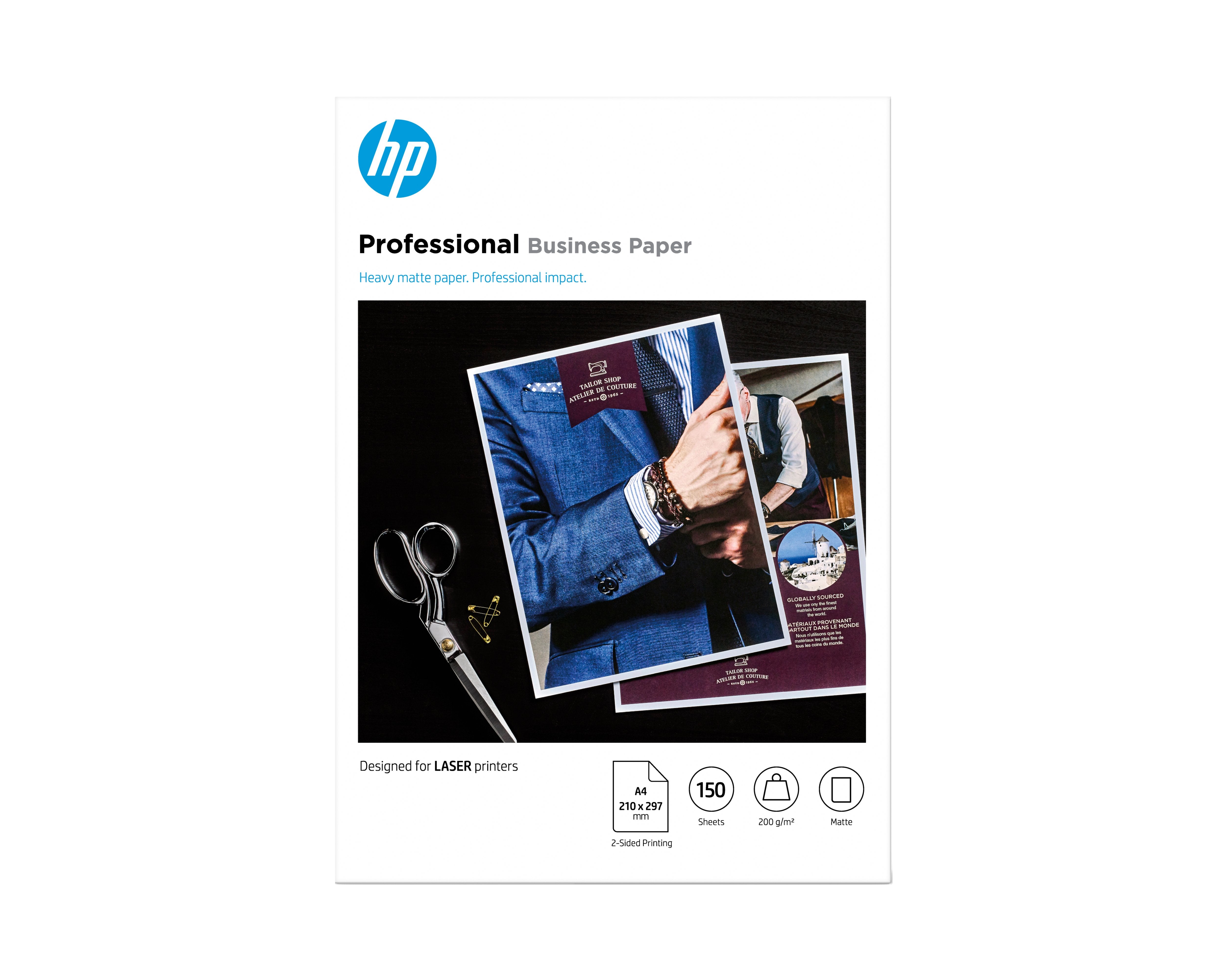 EAN 0193905504886 - HP Professional Laser Matte FSC Paper 200 gsm-150 sht/A4/210 x 297 mm papel para impresora de inyección d imagen 1