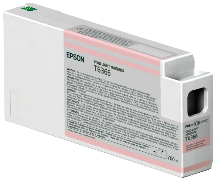 EAN 0010343870864 - Epson Singlepack Vivid Light Magenta T636600 UltraChrome HDR 700 ml cartucho de tinta 1 pieza(s) Original imagen 1