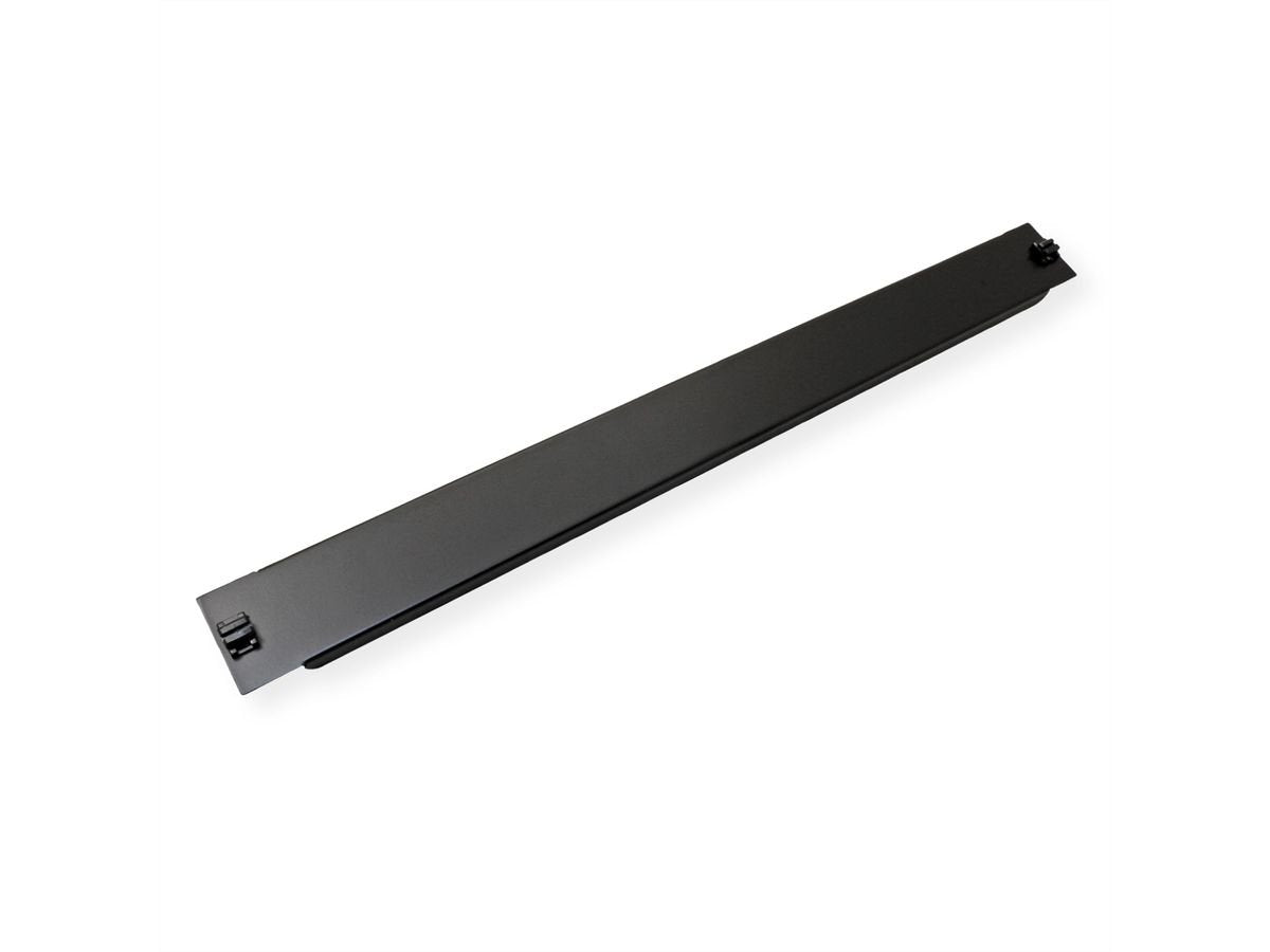 19-Zoll-Blindplatte Snap-In, 1 He, Schwarz