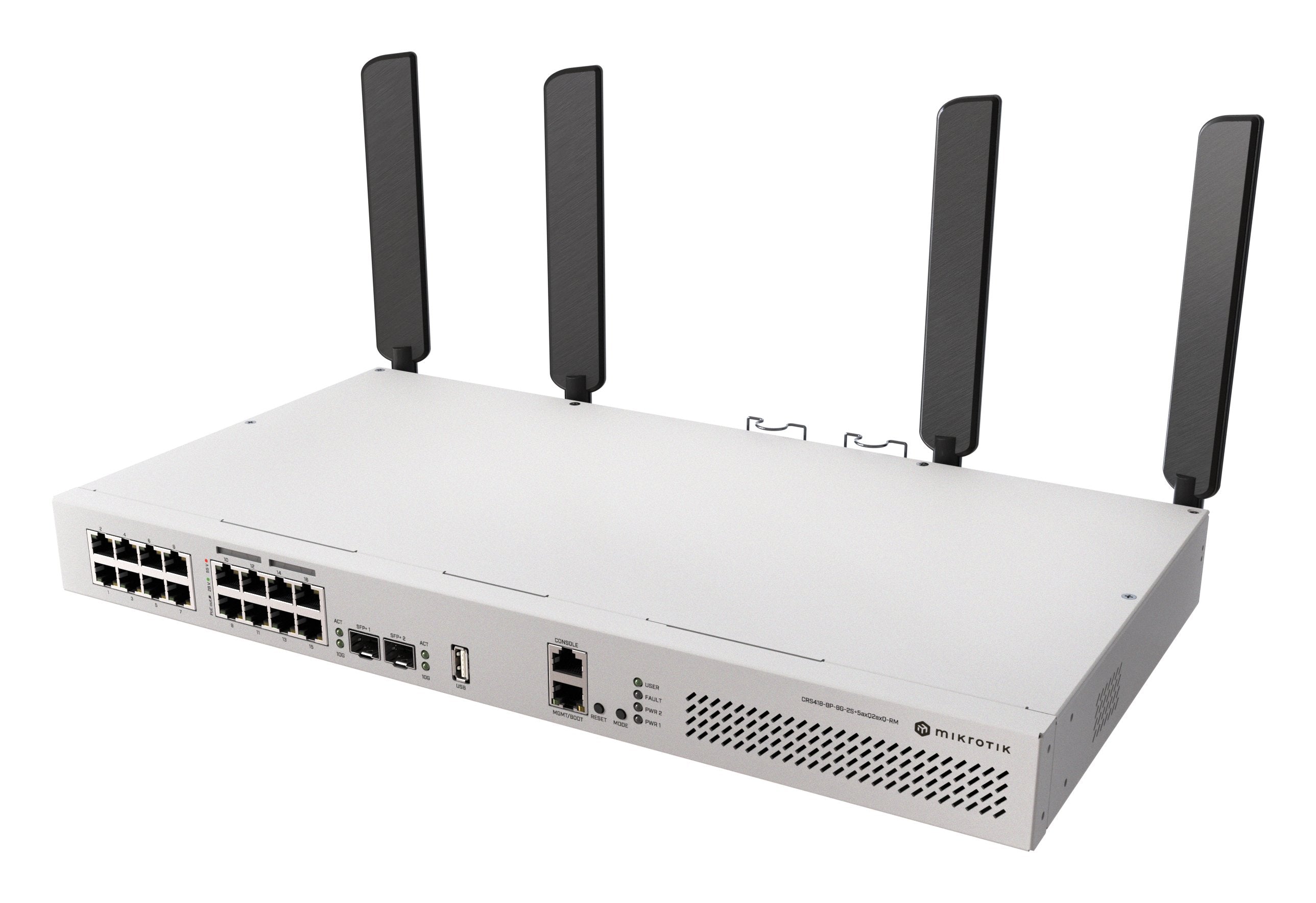 EAN 4752224005175 - Mikrotik CRS418-8P-8G-2S+5axQ2axQ-RM L2/L3 Gigabit Ethernet (10/100/1000) Energía sobre Ethernet (PoE) 1U imagen 1