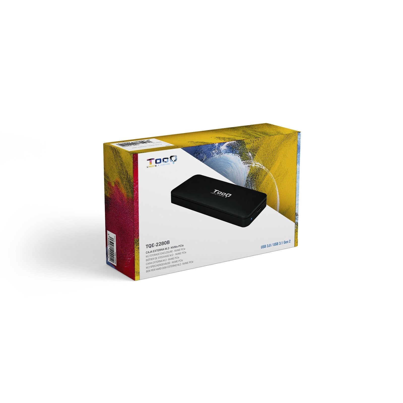 Tooq Carcasa Externa Ssd M2 Nvme Pcie Usb-C - Negro
