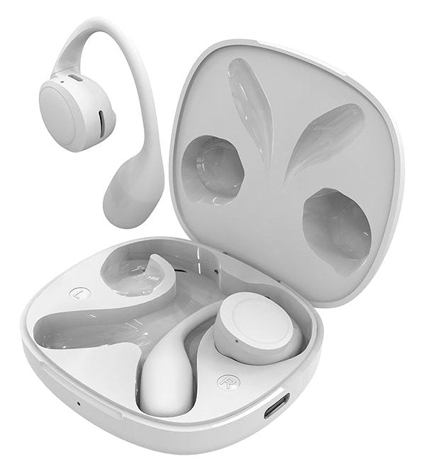 Auriculares Deportivos Bluetooth Spc Ether 2 Sense Con Estuche De Carga Autonomía 8h Blancos