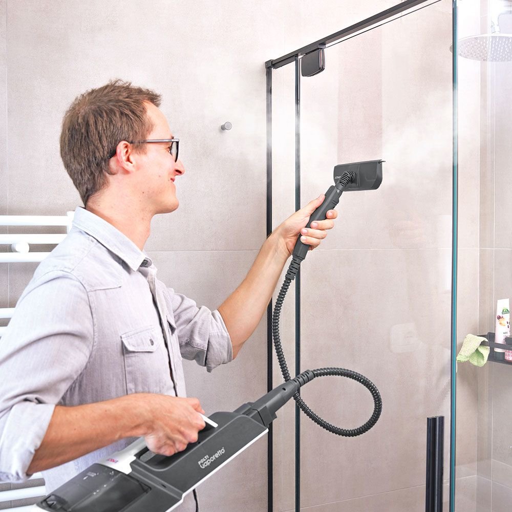 Mopa A Vapor Polti Pteu0306 Vaporetto Sv650 Style 2 En 1 Con Limpiador Portátil Integrado, Rojo Blanco