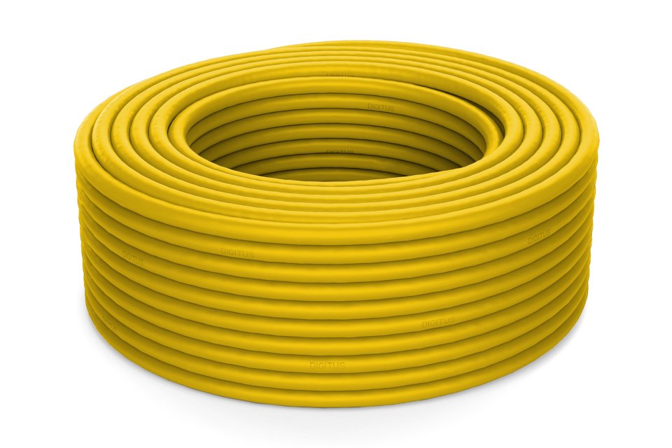 EAN 4016032462828 - Digitus DK-1743-A-VH-1 cable de red Amarillo 100 m Cat7a S/FTP (S-STP) imagen 4