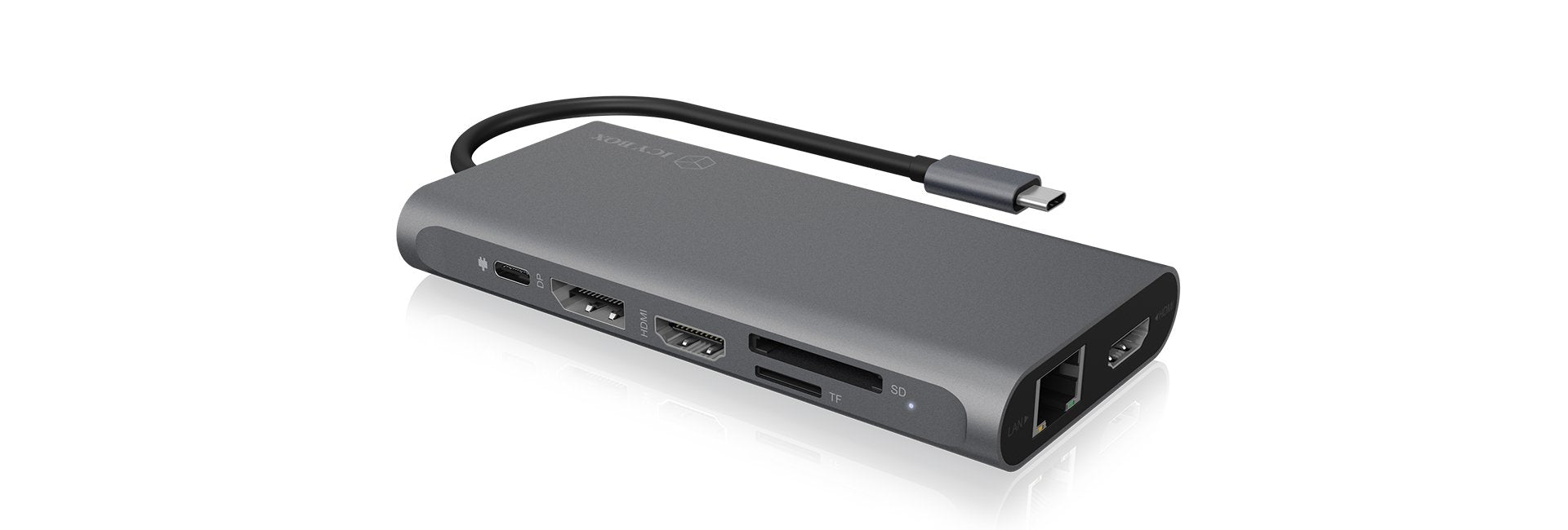 EAN 4250078170525 - ICY BOX IB-DK4050-CPD Alámbrico USB 3.2 Gen 1 (3.1 Gen 1) Type-C Antracita imagen 2