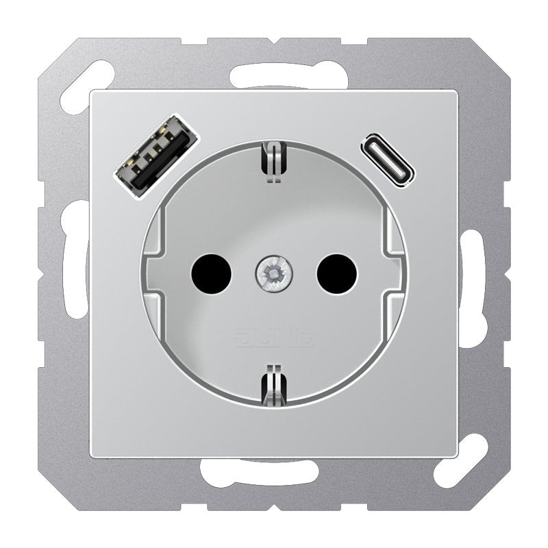 Jung A1520-15caal Schukosteckdose M.Usb Typ Ac