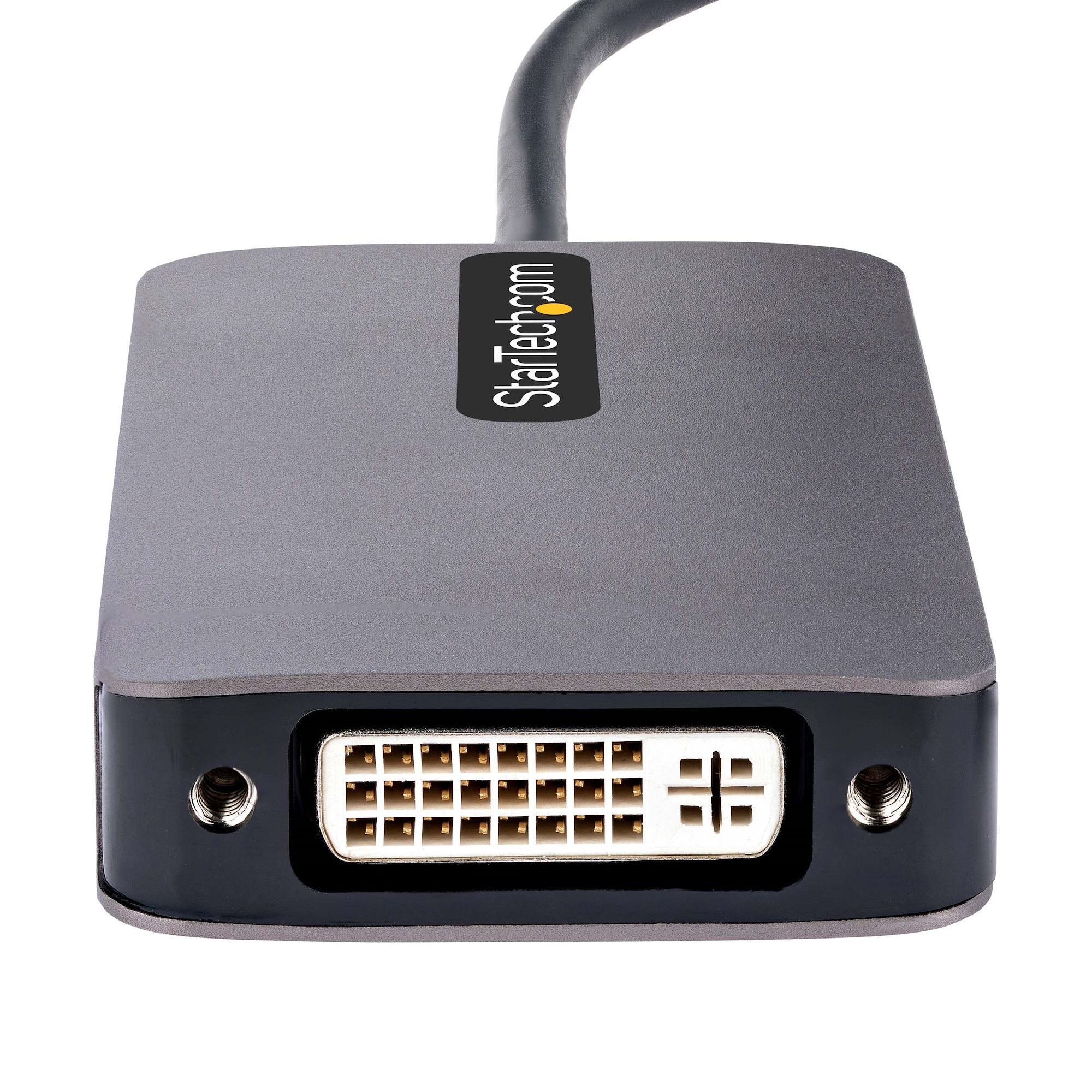 EAN 0065030895583 - StarTech.com 118-USBC-HDMI-VGADVI Adaptador gráfico USB 3840 x 2160 Pixeles Gris imagen 4