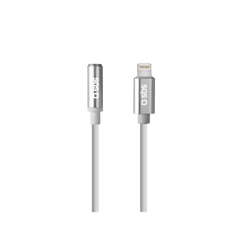 EAN 8018417270307 - SBS TEADAPTJACKMFIW cable de audio 0,15 m 3,5mm Lightning Blanco imagen 1