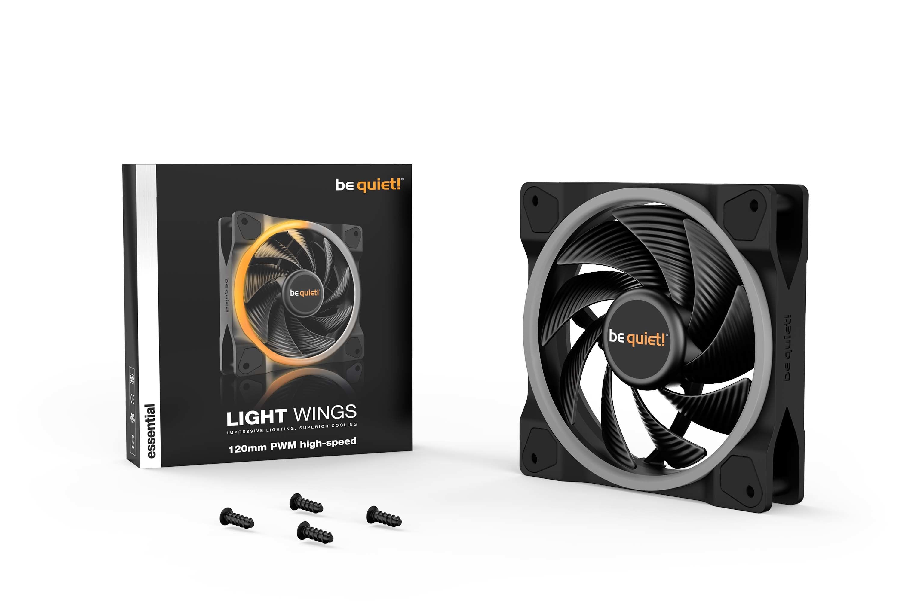 EAN 4260052188774 - be quiet! Light Wings | 120mm PWM high-speed Carcasa del ordenador Ventilador 12 cm Negro 1 pieza(s) imagen 5