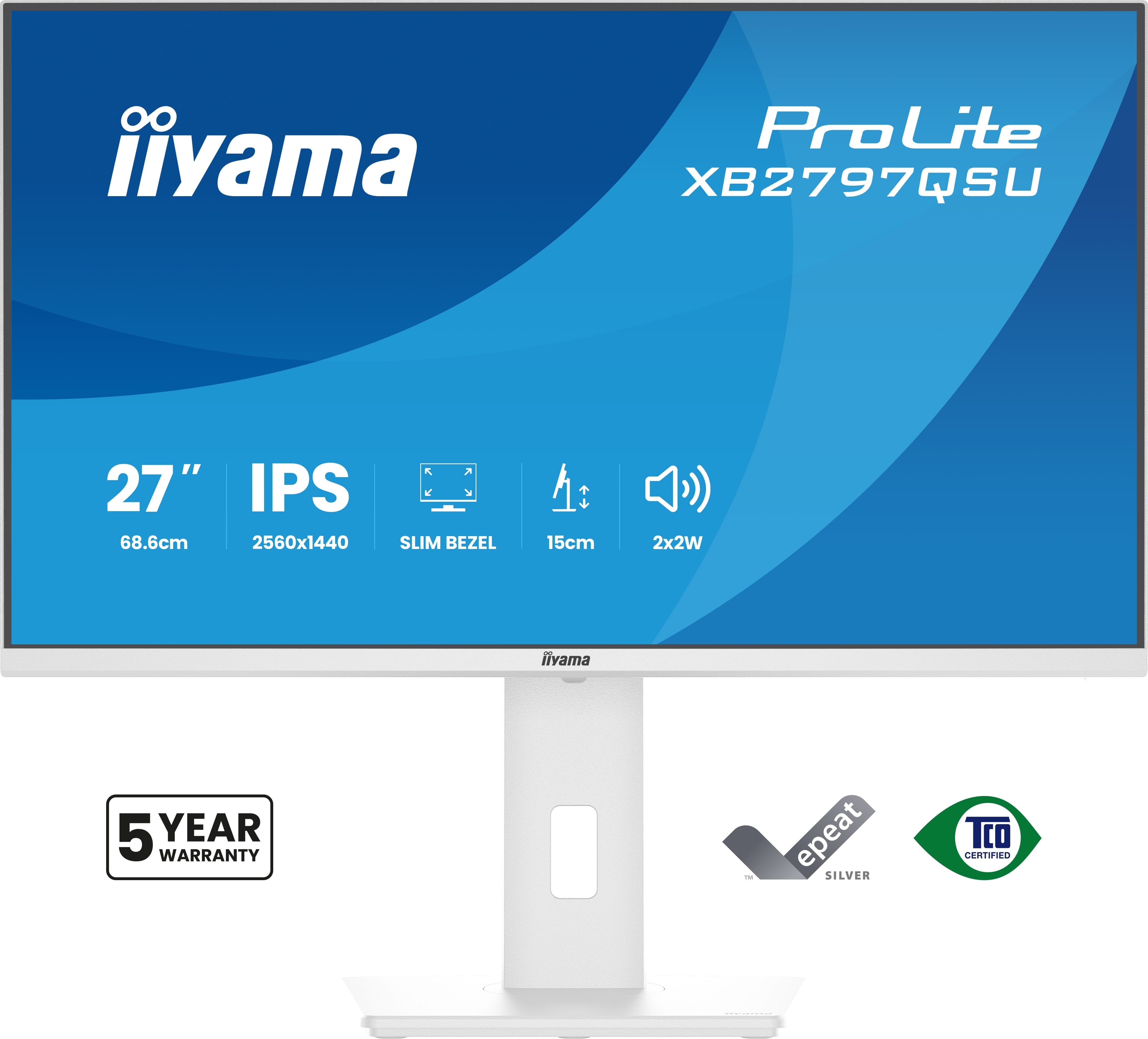 Iiyama 68.6cm 27" Xb2797qsu-W1 16:9 2xhdmi+Dp+2xusb-C