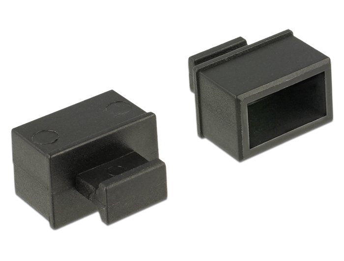 Delock Cubierta Contra Polvo Para Ranura Sfp Con Agarre. 10 Piezas En Negro