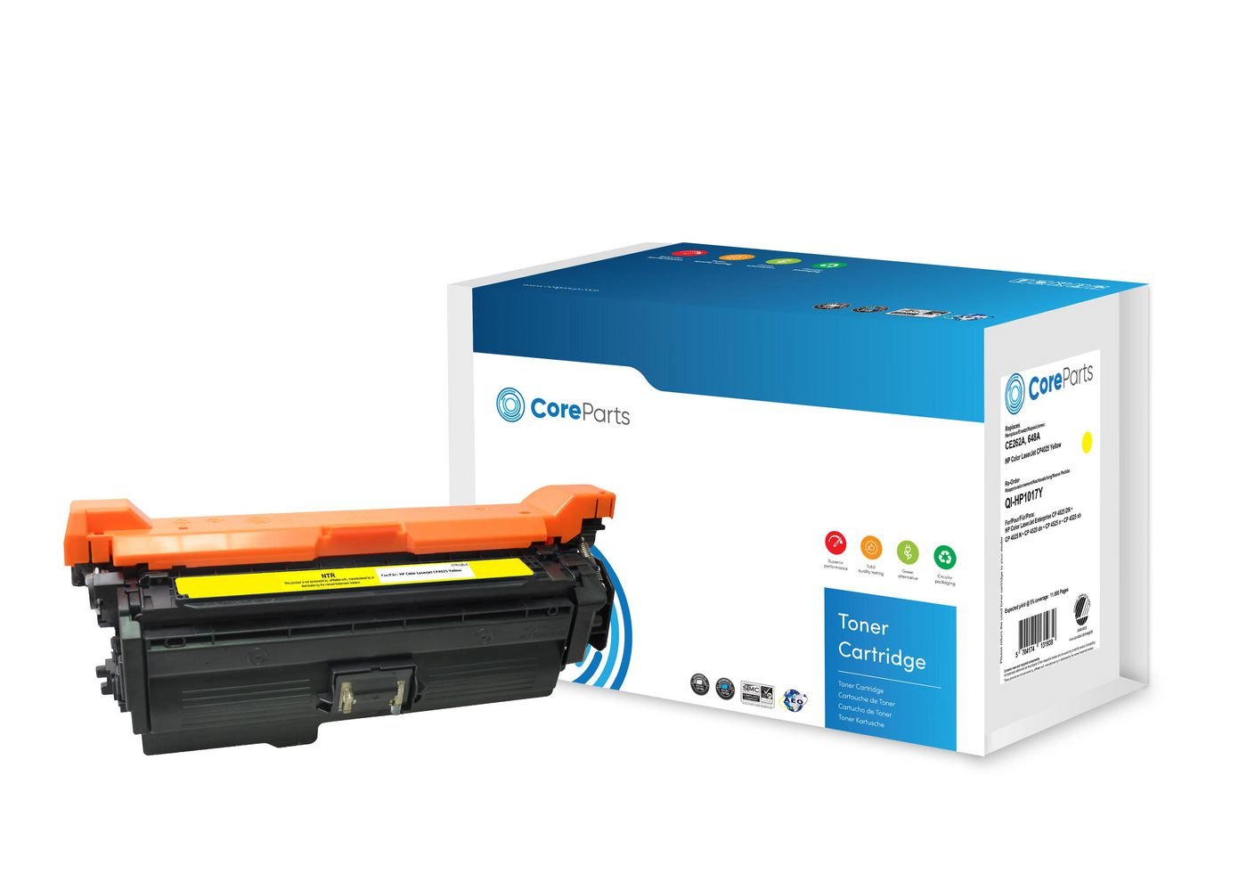 EAN 5704174131939 - CoreParts QI-HP1017Y cartucho de tóner 1 pieza(s) Compatible Amarillo imagen 1