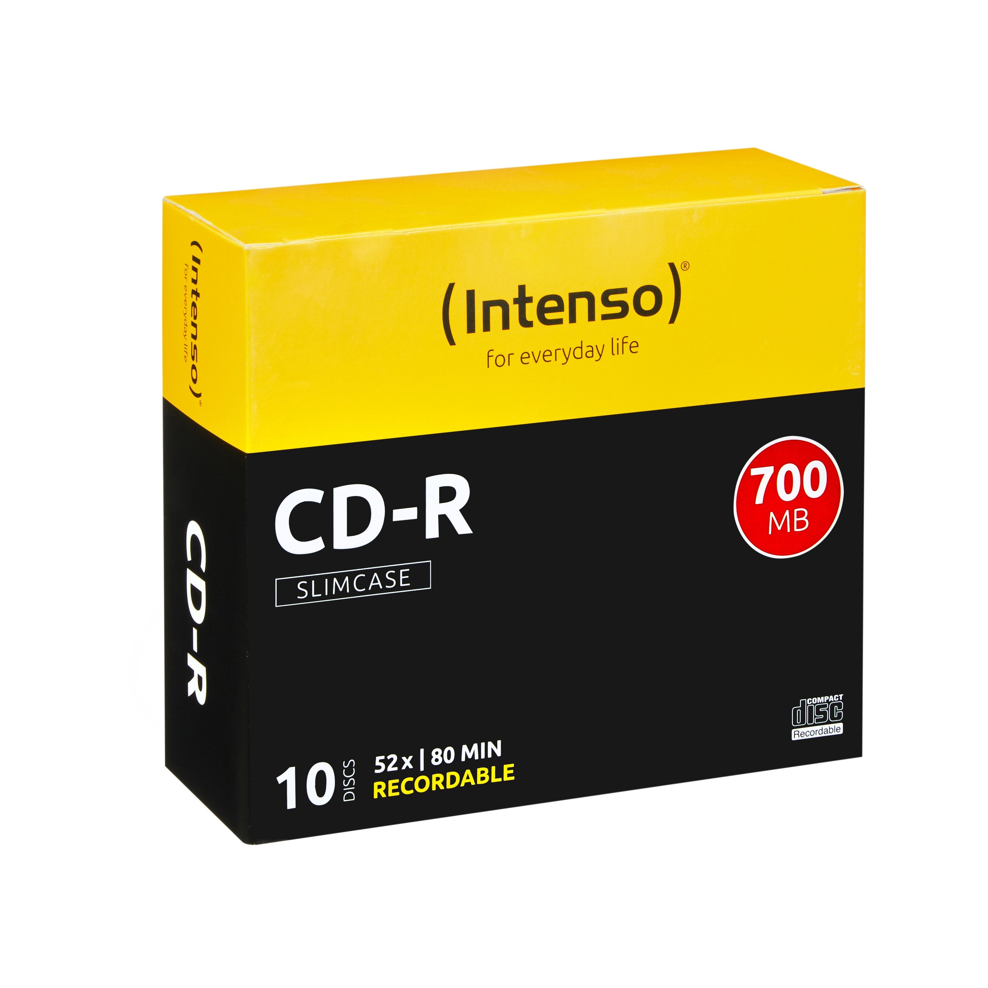 EAN 4034303001248 - Intenso CD-R 700Mb 52x slimcase (10) 10 pieza(s) imagen 1