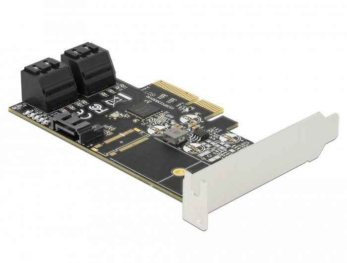 Delock Sata Tarjeta Pci Express X4 De 5 Puertos - Factor De Forma De Perfil Bajo