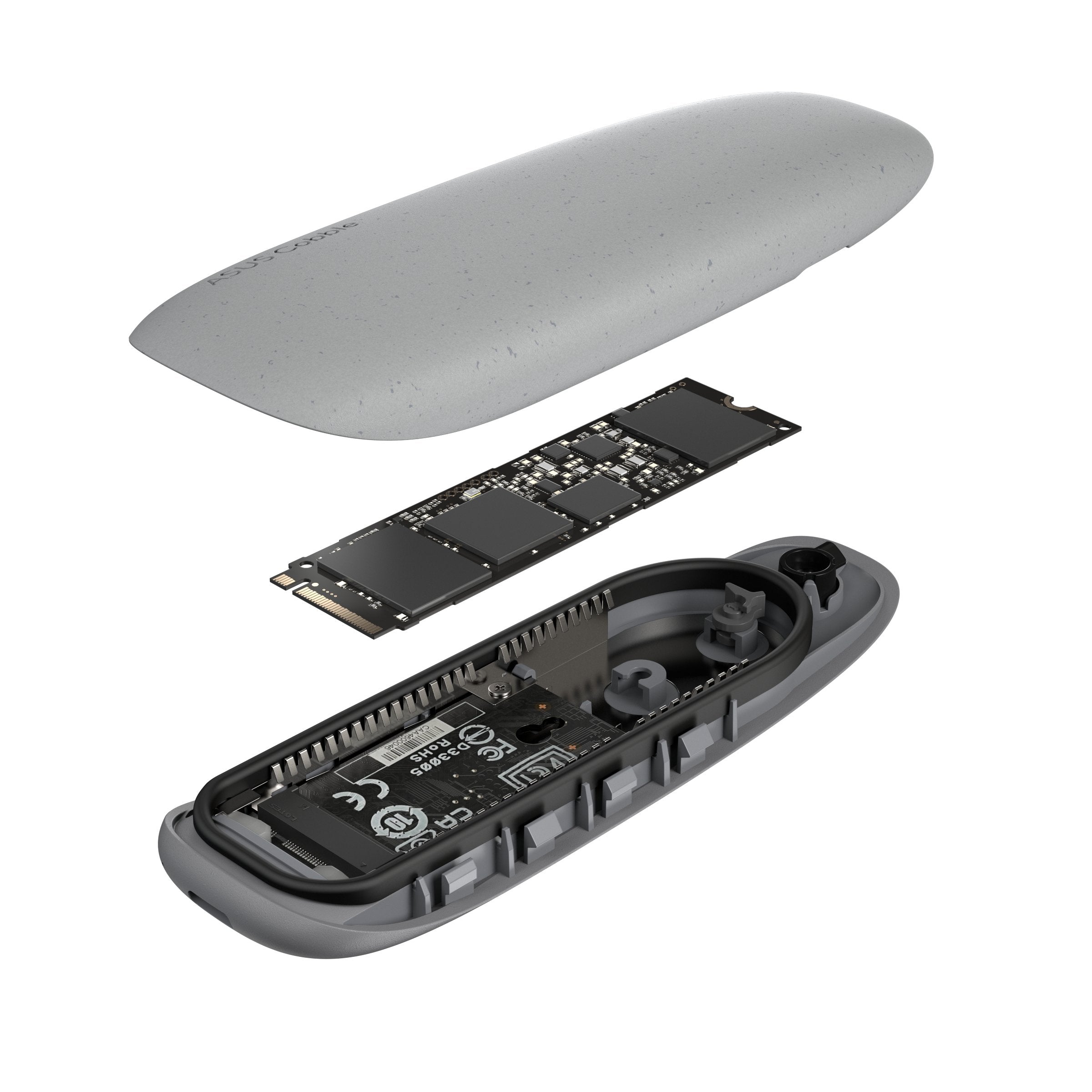 EAN 4711387683606 - ASUS COBBLE Gray Caja externa para unidad de estado sólido (SSD) Gris M.2 imagen 10