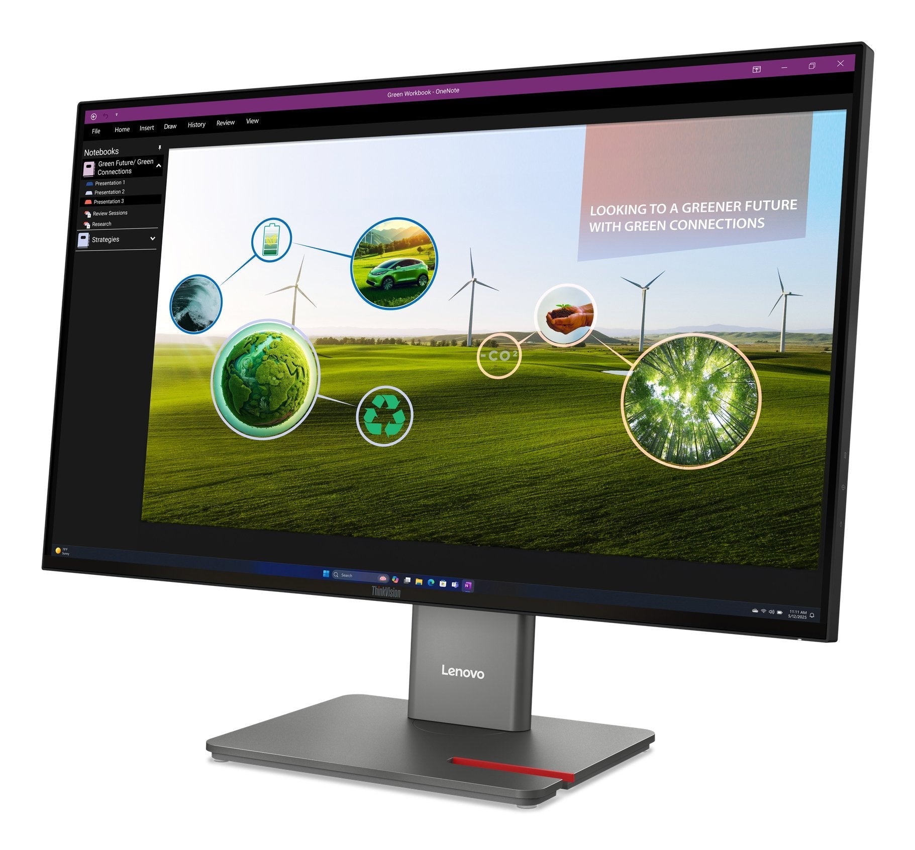 Lenovo Thinkvision P27q-40 Pantalla Para Pc 68,6 Cm (27") 2560 X 1440 Pixeles Quad Hd Led Negro