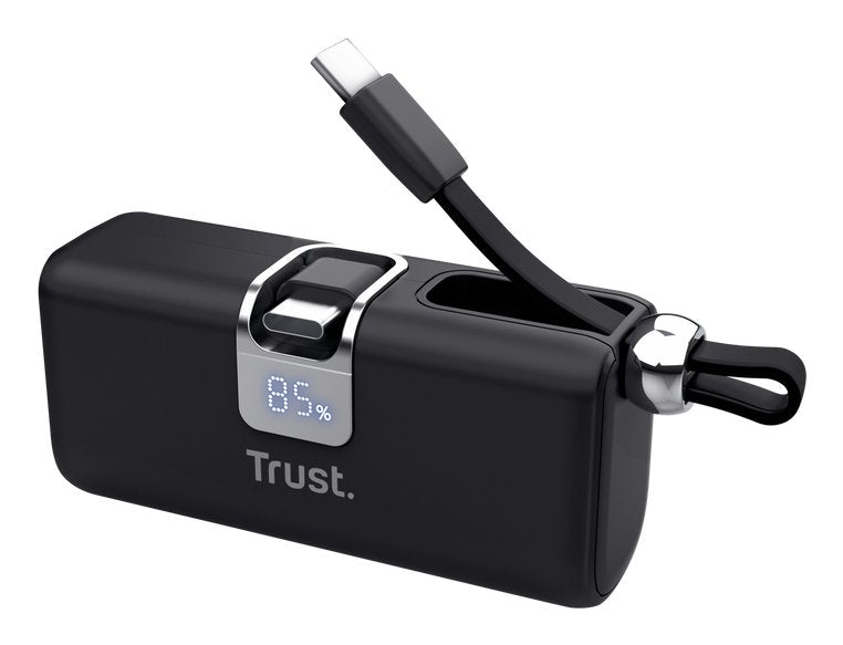 Powerbank 5000mah Trust Pacto 26104 18w Negra