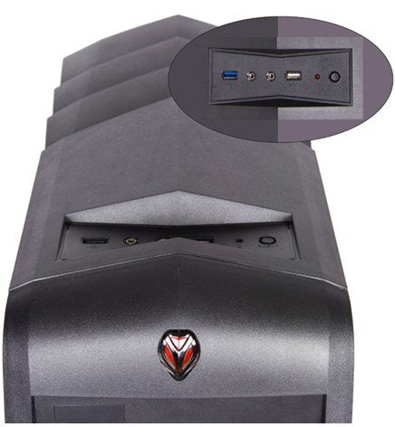 Caja Pc Black Lion Atx Negra Gamer Pg1139 Usb 3.0 Gaming