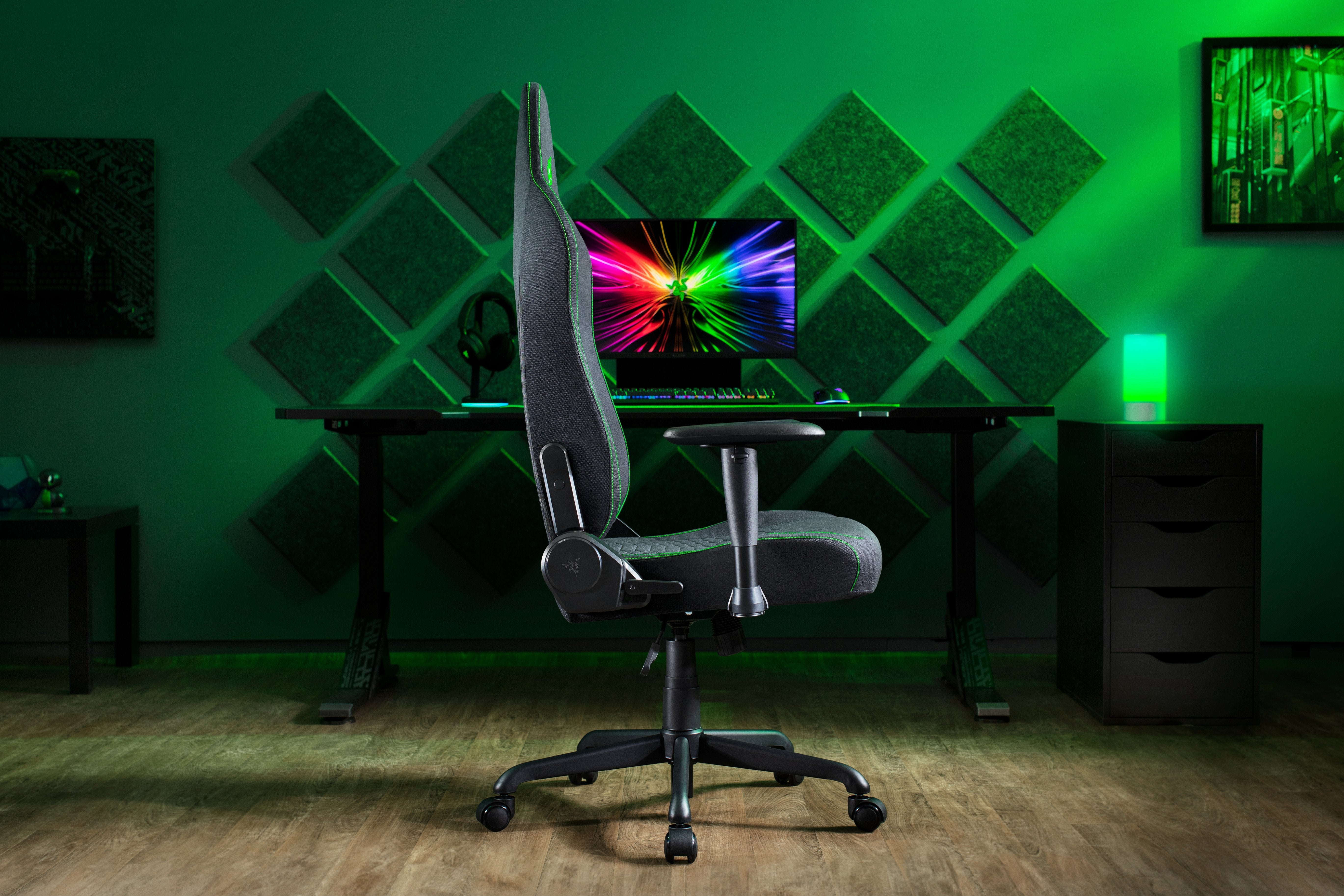 Silla Razer Iskur V2 X Black Fabric (Rz38-05310100-R3g1)