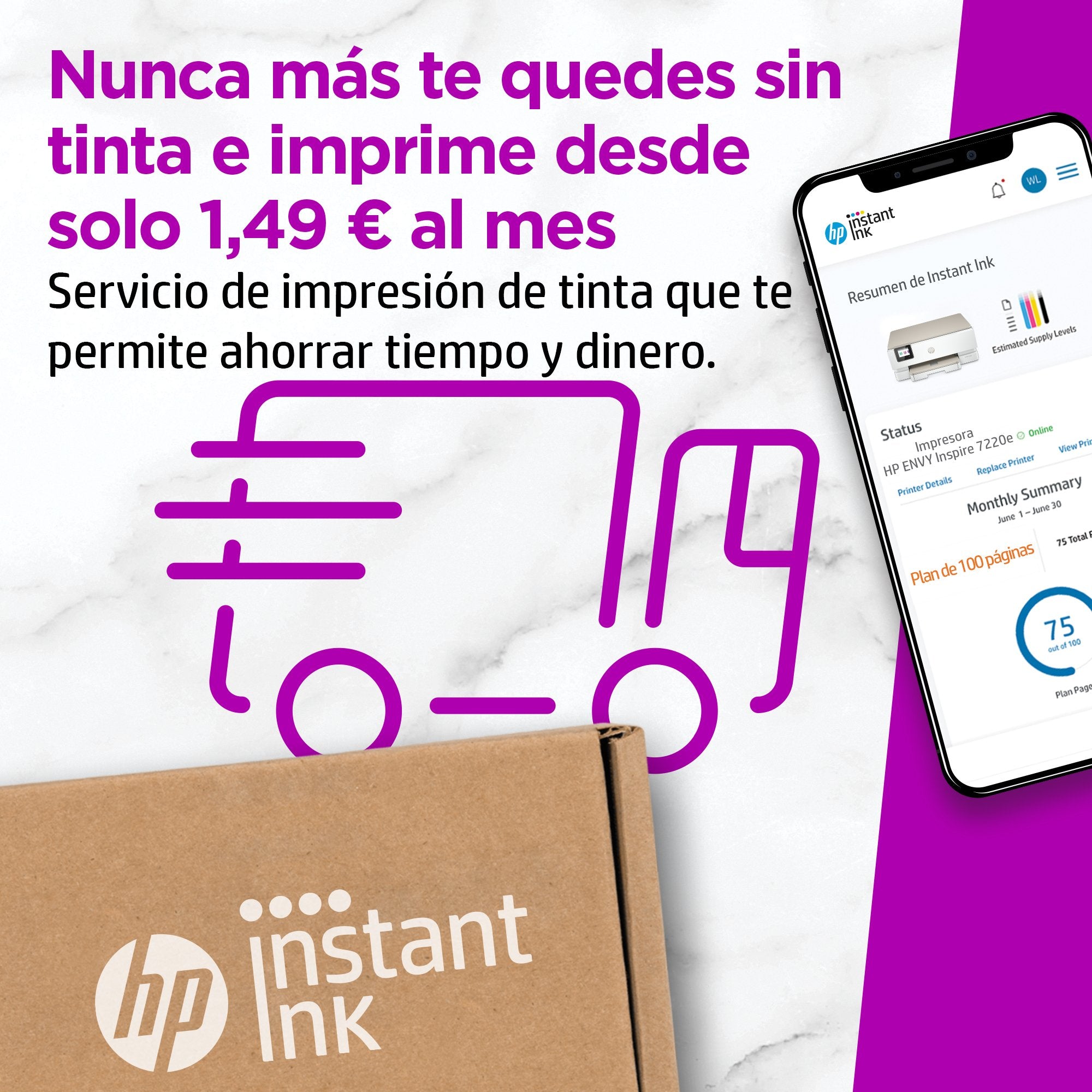 EAN 0195697742316 - HP ENVY Inspire 7220e All-in-One Printer Inyección de tinta térmica A4 4800 x 1200 DPI 15 ppm Wifi imagen 9