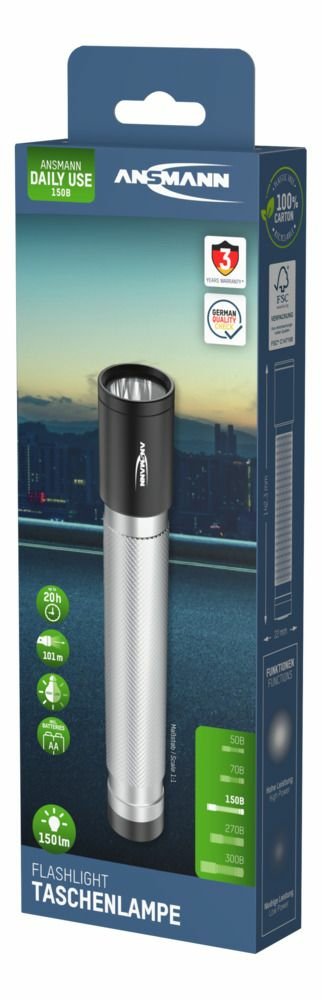 Linterna Ansmann Led Taschenlampe Daily Use 150b Inkl. 2xaa 1600-0428