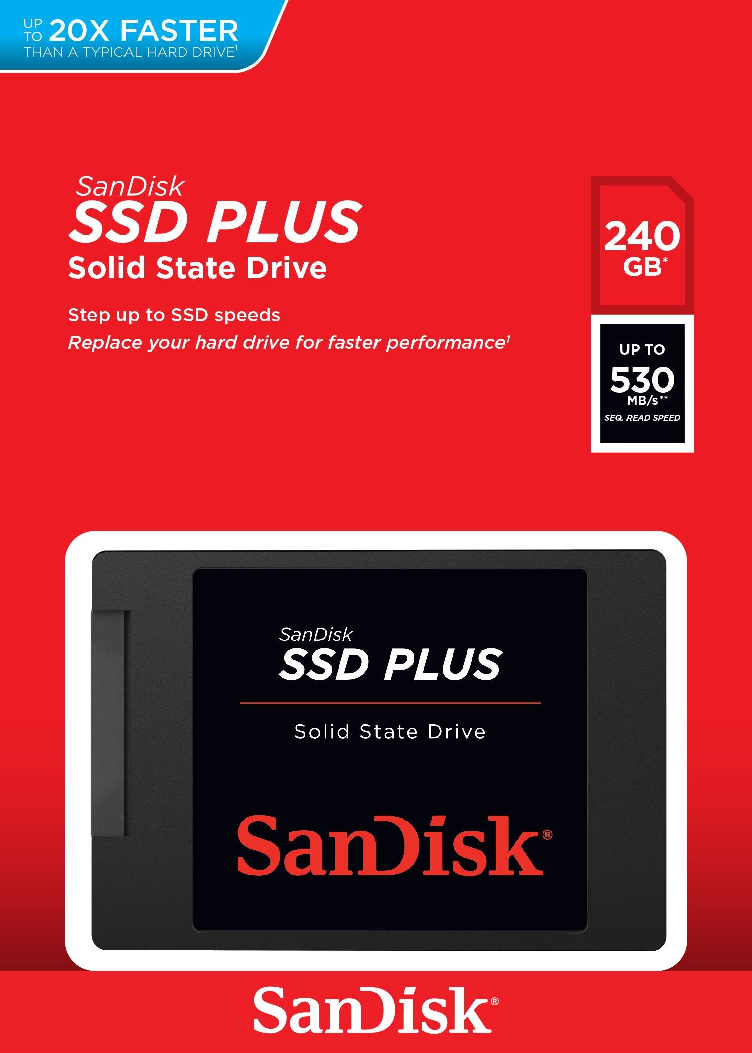EAN 0619659146726 - SanDisk Plus 240 GB 2.5" Serial ATA III SLC imagen 3