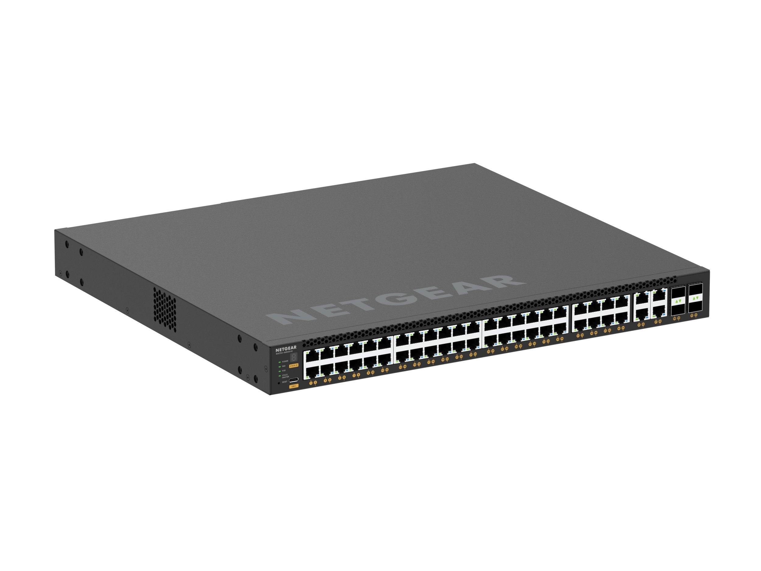 Netgear M4350-44m4x4v Gestionado L3 2.5g Ethernet (100/1000/2500) Energía Sobre Ethernet (Poe) 1u Negro