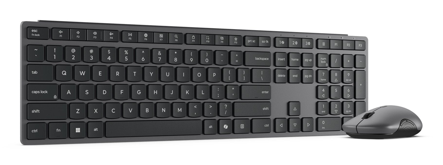 EAN 0195892125655 - Lenovo GX31S04978 teclado Ratón incluido Oficina RF Wireless + Bluetooth Español Gris imagen 1