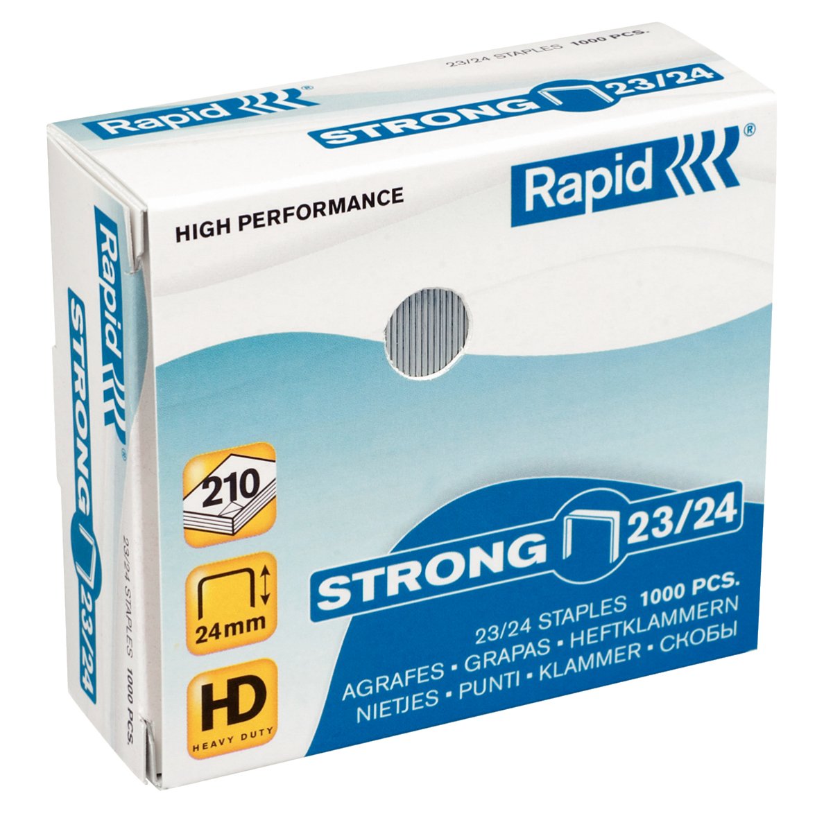 Rapid Grapas Strong 23/24 Galvanizadas -Caja De 1000-