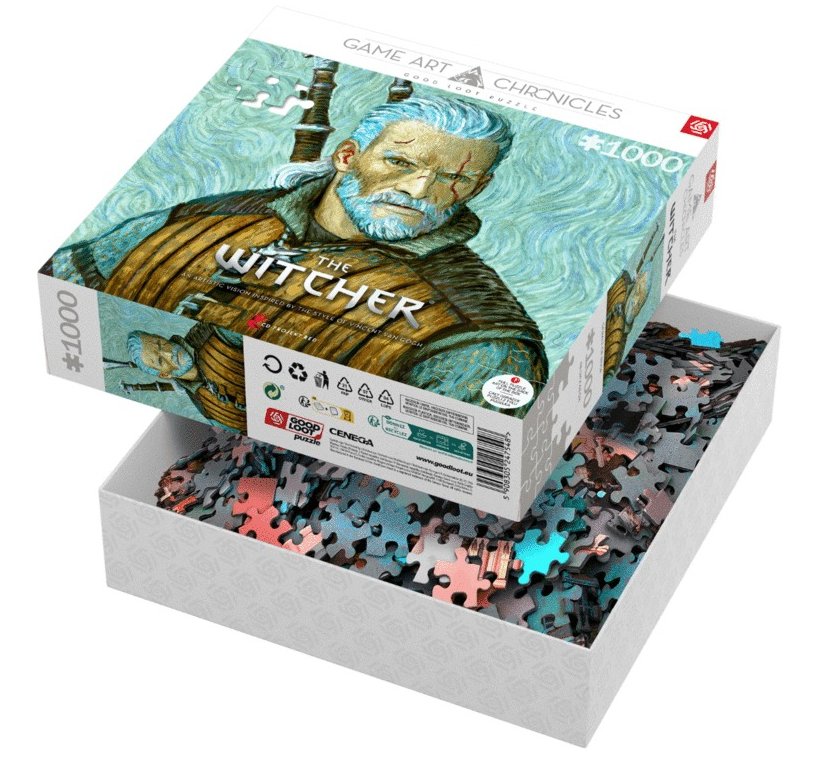 Puzzle Good Loot Gaming 1000 Game Art Chronicles The Witcher Geralt & Vincent Van Gogh