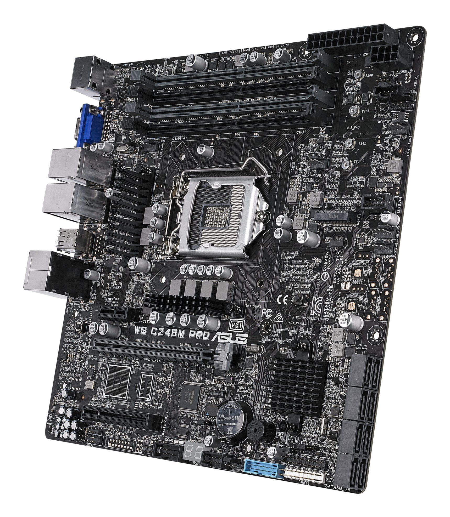 Placa Base Asus Lga1151 2666 Ws C246mpro Micro Atx, 8xd4 2666, Usb3.1