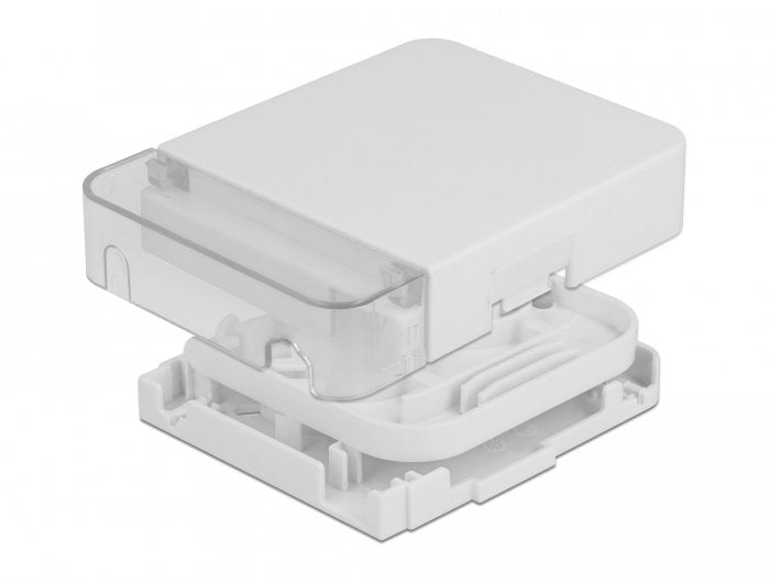 Lwl Anschlussdose Zur Wandmontage Für 1 X Sc Simplex Oder Lc Duplex Weiss