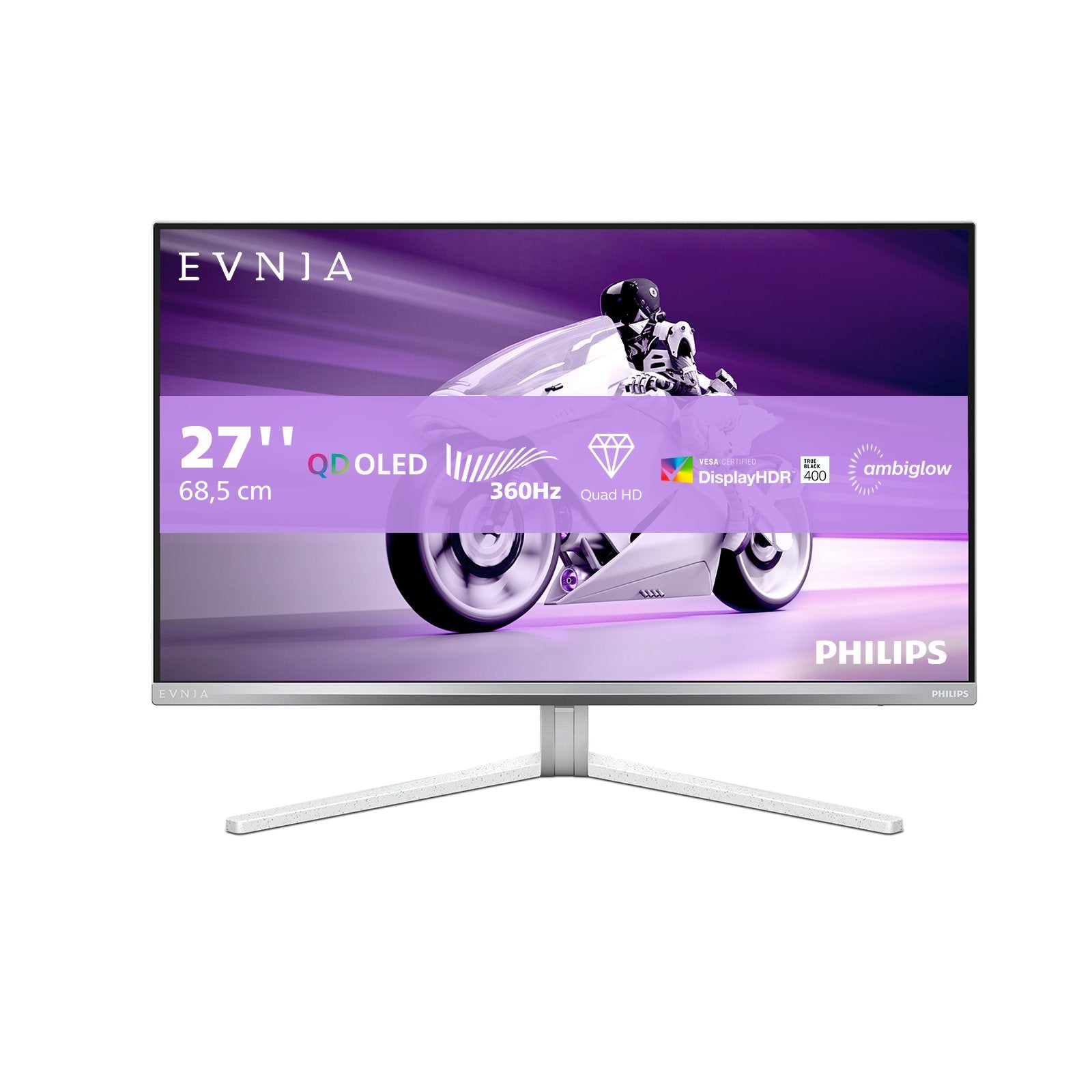 EAN 8712581806309 - Philips Evnia 8000 27M2N8500/00 pantalla para PC 67,3 cm (26.5") 2560 x 1440 Pixeles Quad HD QD-OLED Blan imagen 1
