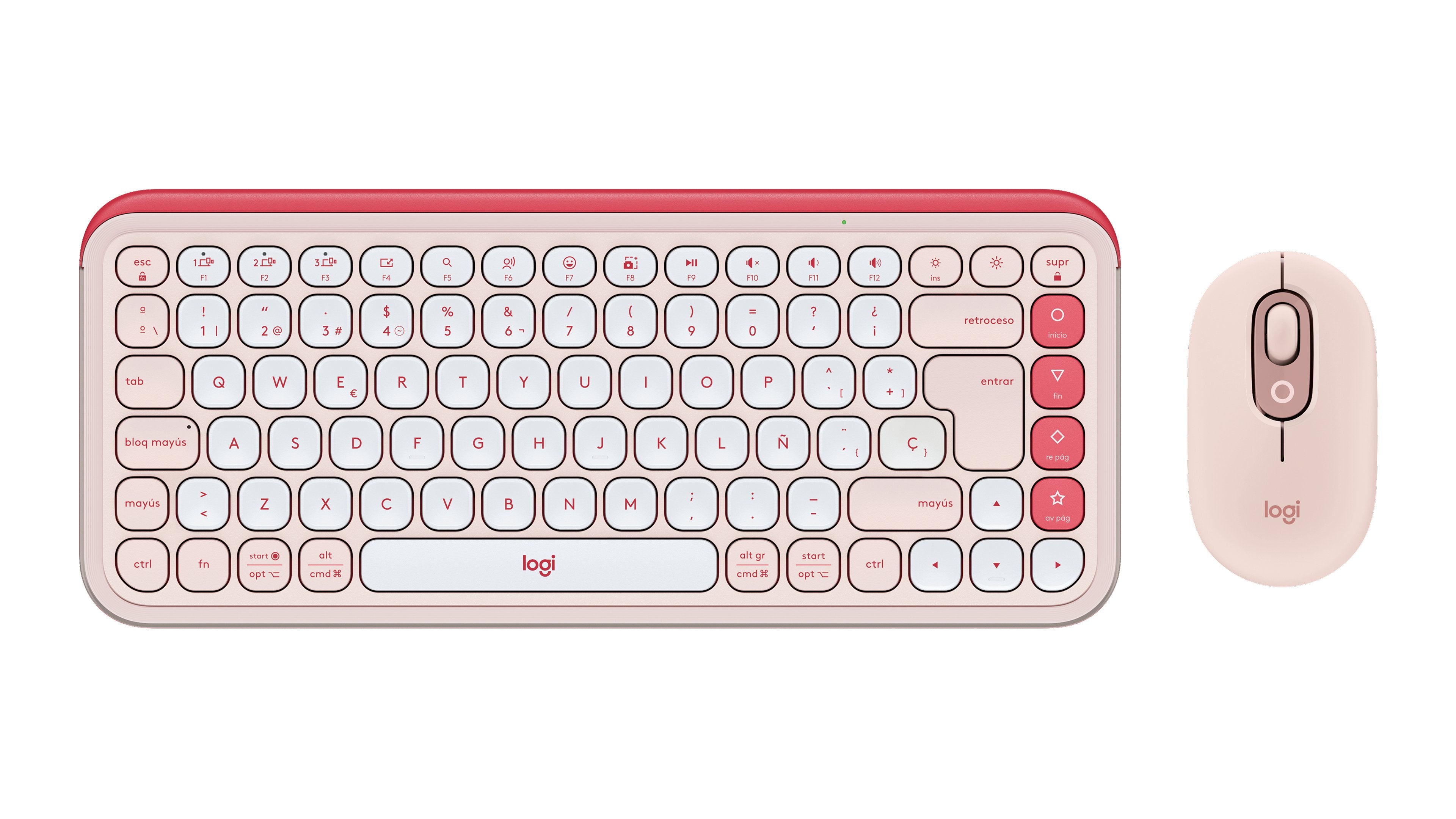 EAN 5099206127869 - Logitech 920-013120 teclado Ratón incluido Universal QWERTY Español Rosa imagen 1