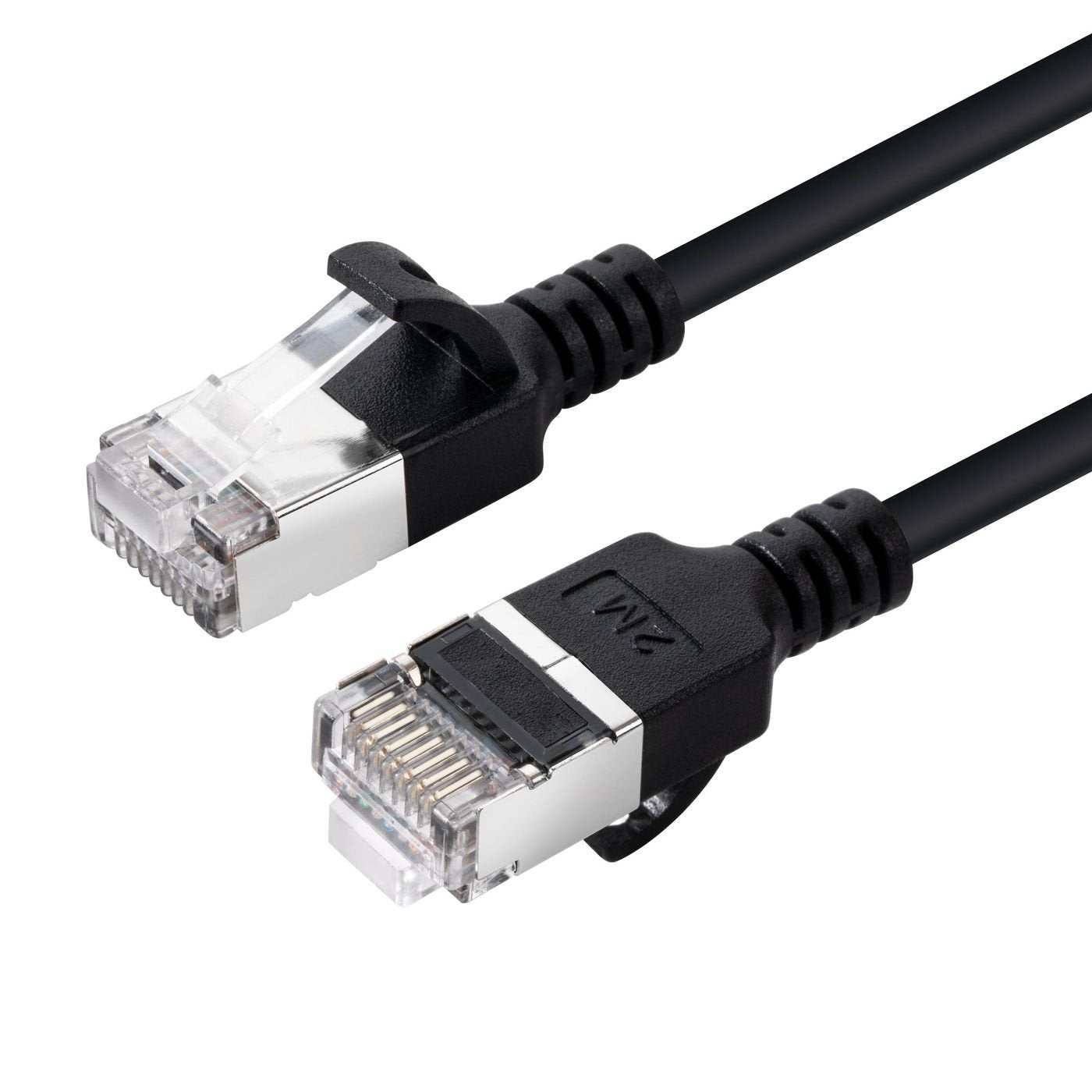 Cat6a U-Ftp Slim, Lszh, 0.15m Network Cable, Black
