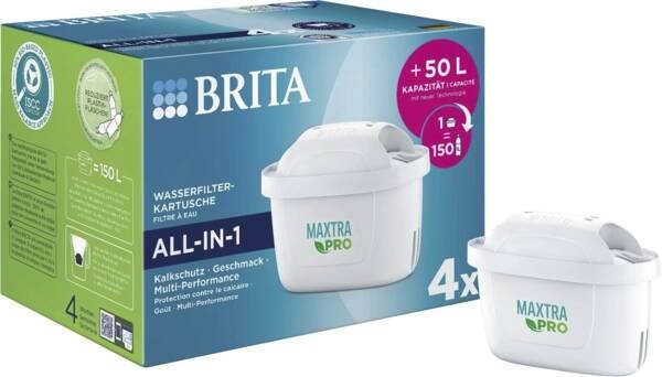 EAN 4006387122027 - Brita 122027 (1050838) suministro de filtro de agua Filtro para sistema de filtración de agua 4 pieza(s) imagen 1