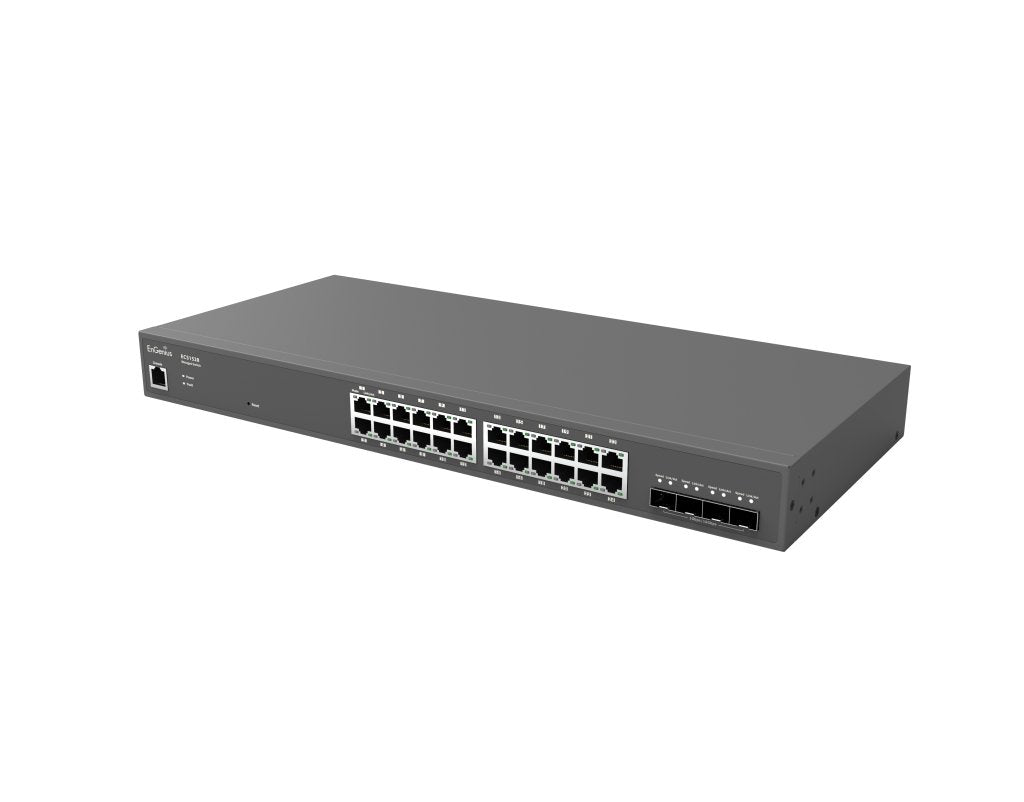 EAN 4713361935329 - EnGenius ECS1528 switch Gestionado L2+ Gigabit Ethernet (10/100/1000) Negro imagen 2