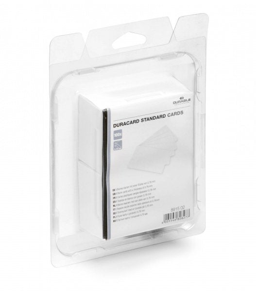 Durable Duracard Plastikkarten Standard 100 Unidades Blanco