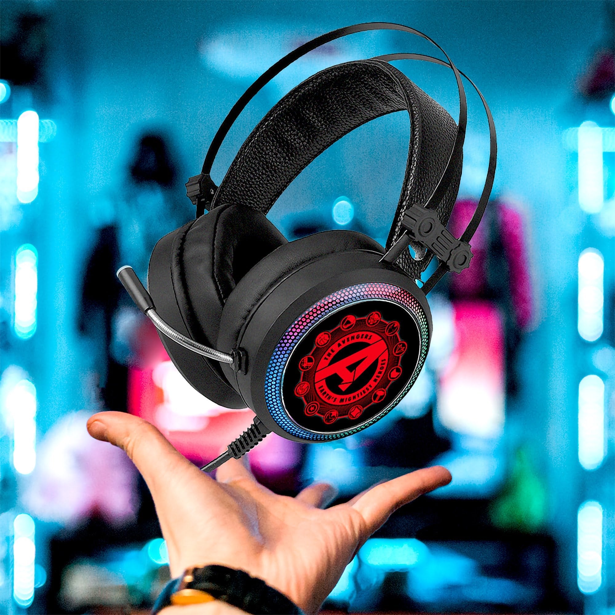 Auricular Gaming Avengers Multicolor Sonido Virtual 7.1/ Jack3.5mm/ Cable 2.2m