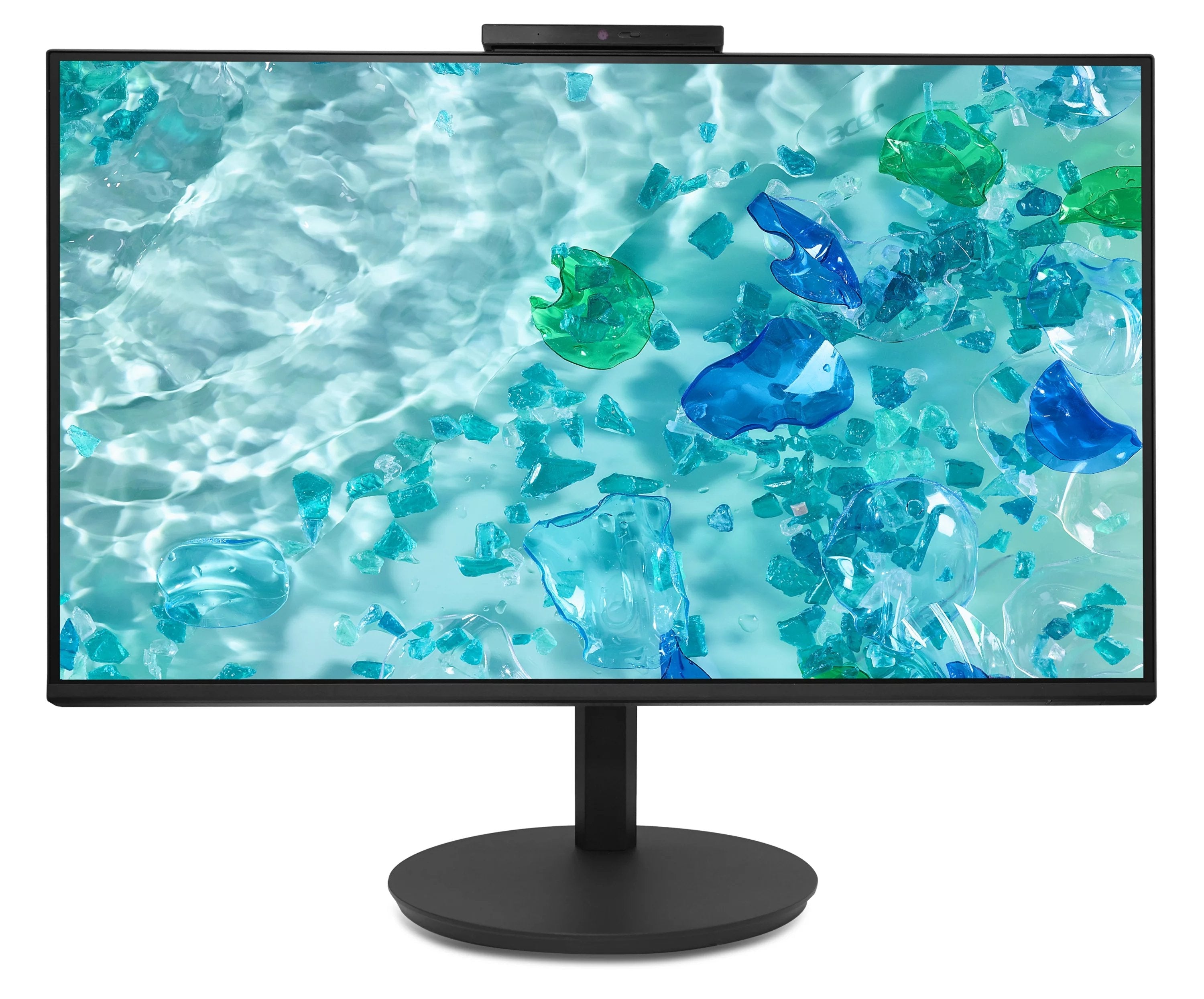 Monitor Acer 23.8'' Fhd Zeroframe Ips 120hz 16:9 1ms(Vrb) 250nits Vga Hdmi Dp Mm Audio In Out Adj.Webcam 5m Mic Array Adaptivesync Eu Negro H.C