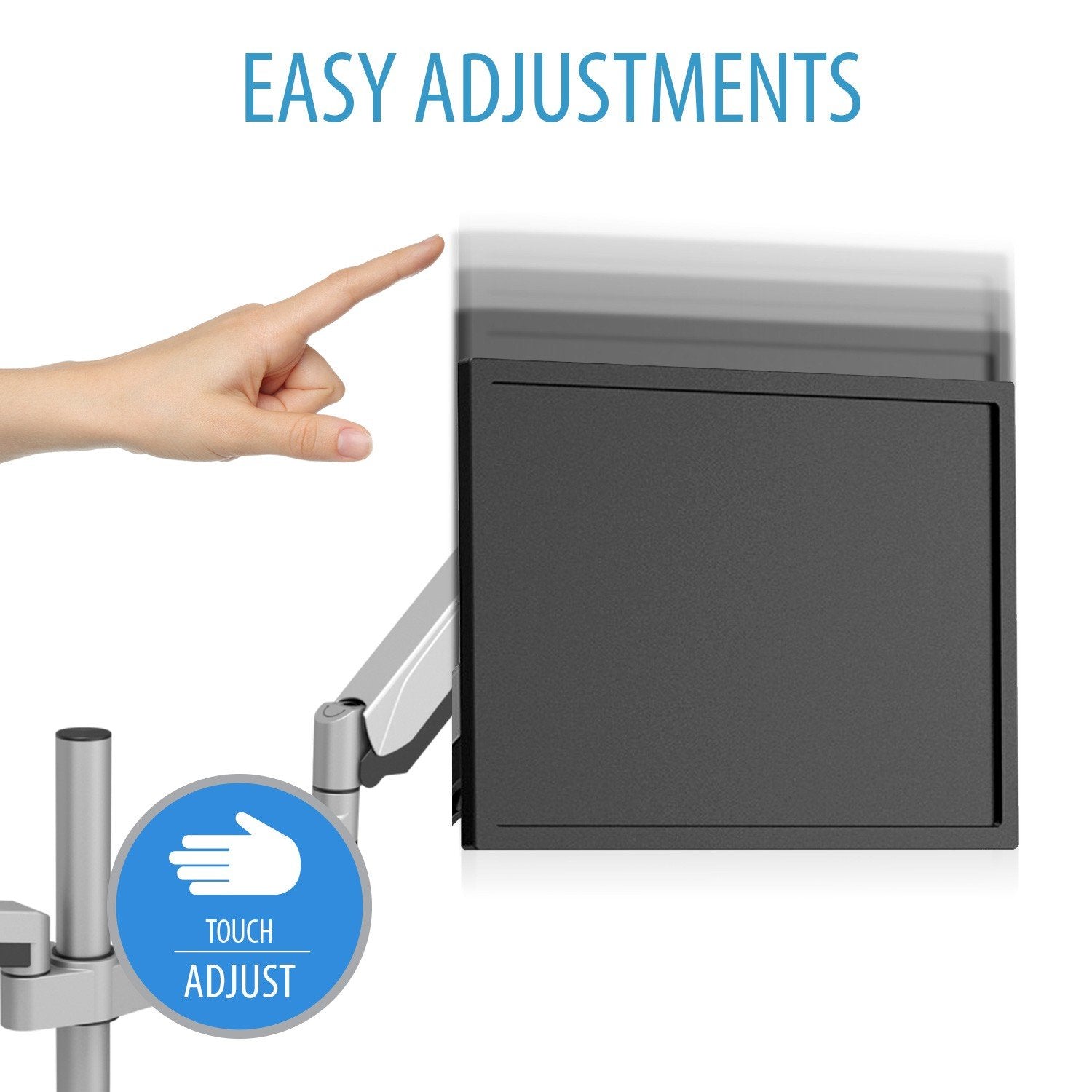 V7 Soporte Para Monitores Con Ajuste Manual Doble
