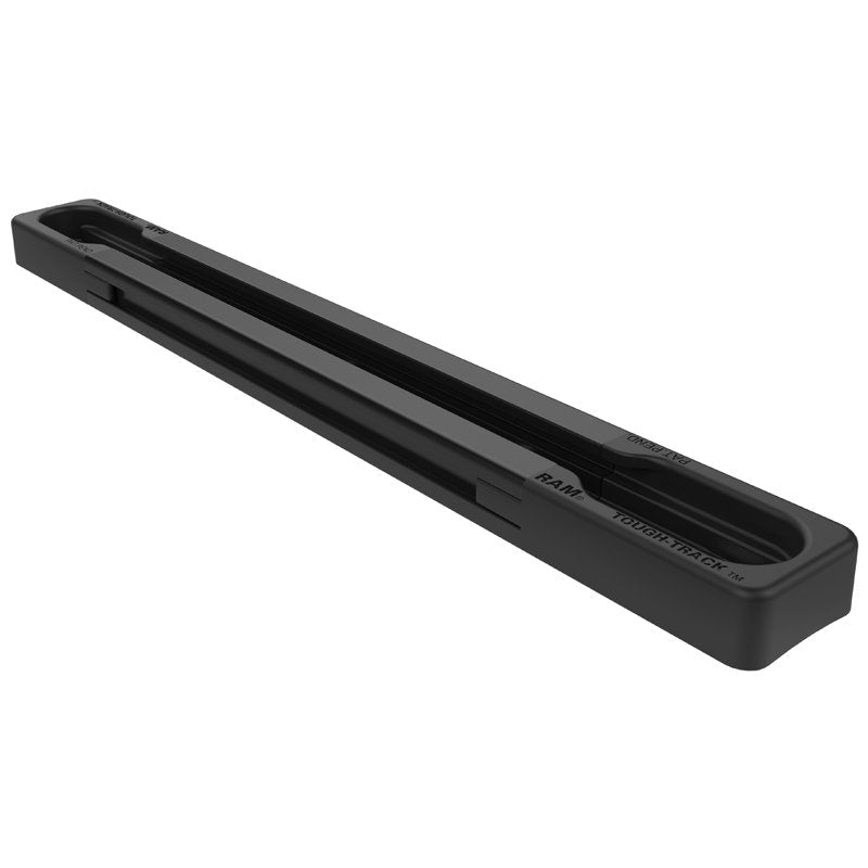 Unpkd 5" Black Extruded Alum Track W/ End Caps Ram-Track-Exa-5bu